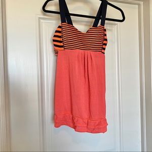 Coral Lululemon Workout Tank w/Built-In Bra